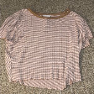 brandy melville striped crop top